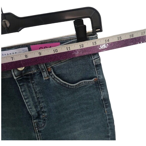 TOPSHOP Jamie Skinny Jeans Women’s Size 28 6 Distressed Knee Ankle Jeggings Blue - Picture 9 of 14